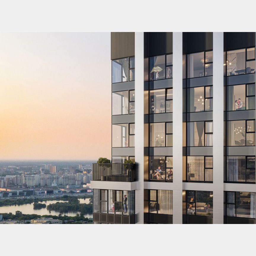 2-к. квартира, 57,1 м², 34/48 эт.