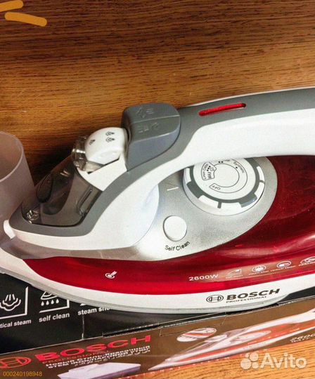 Новый утюг Bosch с керамическим покрытием 2600w (Арт.21588)