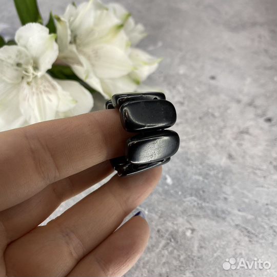 Кольцо из натурального Шунгита безразмерное