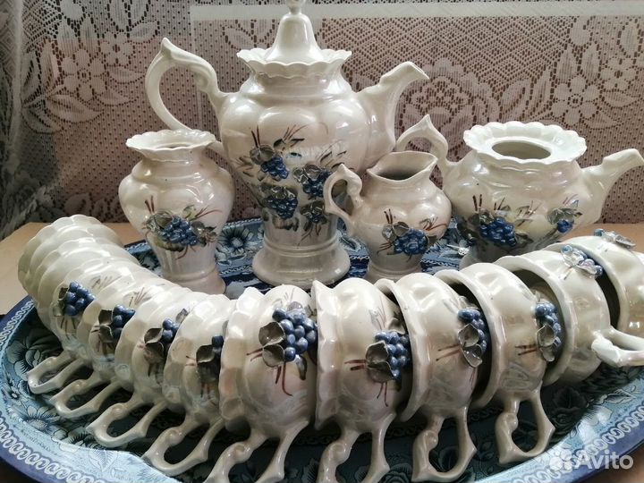 Чайный сервиз новый+поднос