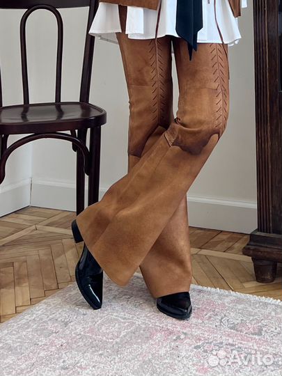 Брюки натуральная кожа