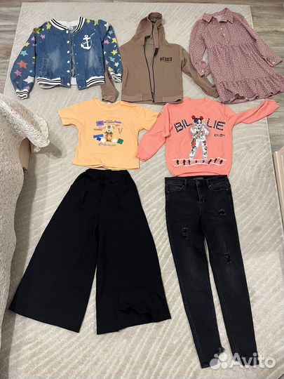 Вещи пакетом на девочку 122 128 134