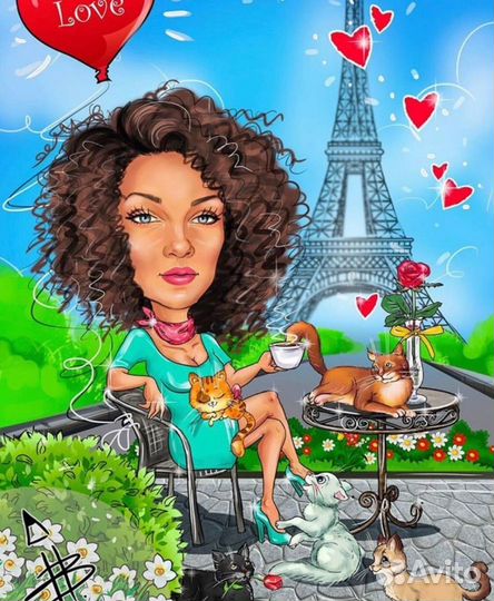 Шаржи на заказ по фото в Оренбурге