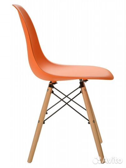 Стул в стиле eames DSW,оранжевый