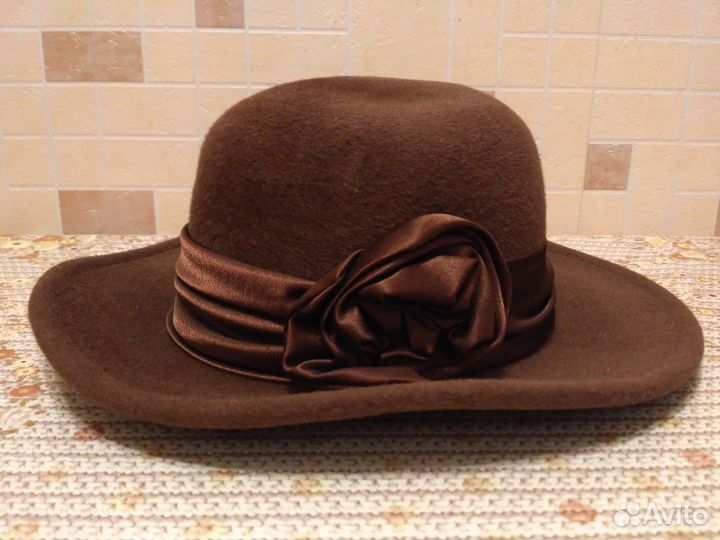 Шляпа фетровая широкополая