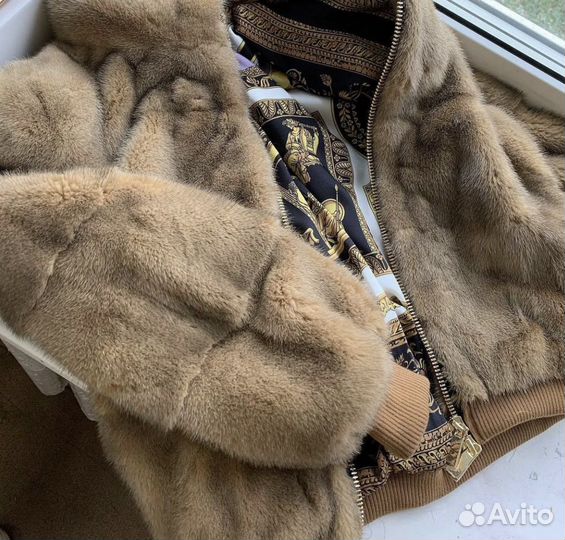 Бомбер из натуральной норки