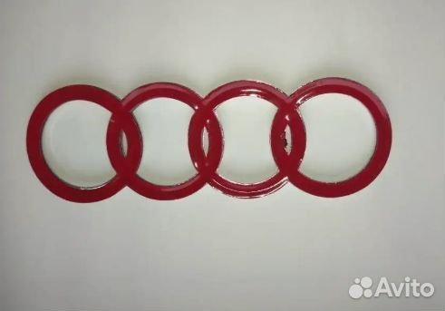 Эмблема значок audi 192х67мм