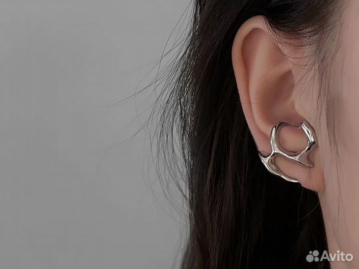 Серьги каффы новые