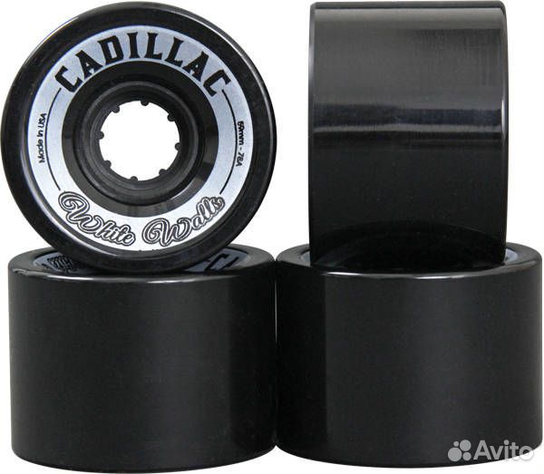 Колеса cadillac white walls 4-pack wheels black&n