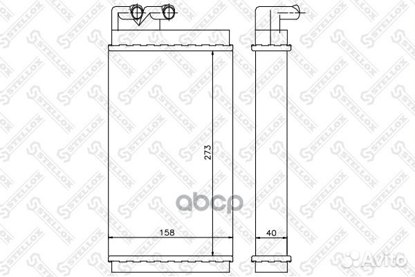 10-35001-SX радиатор печки Audi 100/A6 76 10