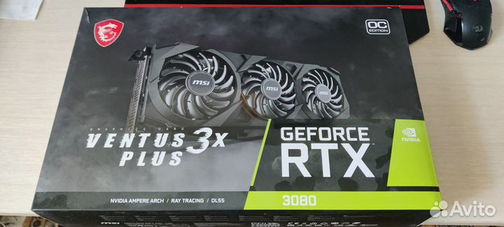 Видеокарта MSI RTX 3080 ventus 3X plus OC 12G