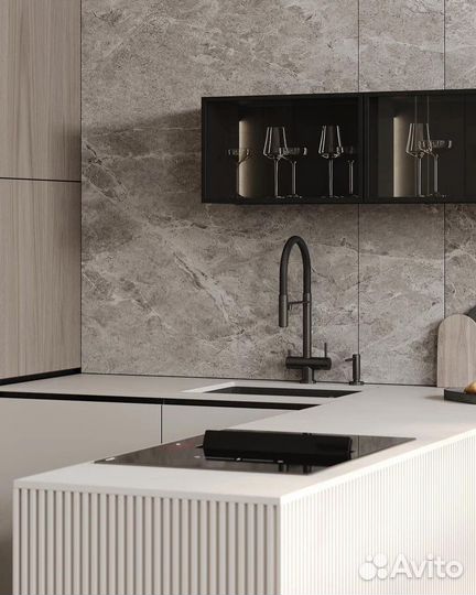 Кухня с барной стойкой