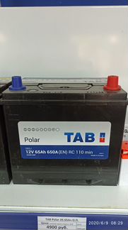 Акб 65Ач Tab Polar Jis аналог 75D23L