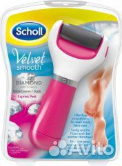 Электрическая роликовая пилка для ног scholl Velve