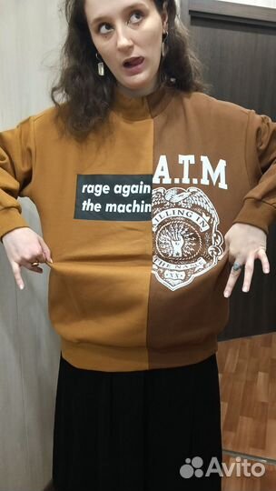 Новый Свитшот Raig against the machine хлопок