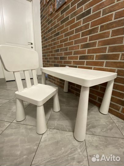 Детский набор стол и стул или два стула IKEA
