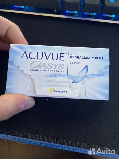 Линзы acuvue oasys 2 недельные -3,75