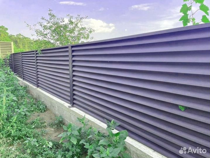 Заборы жалюзи новые