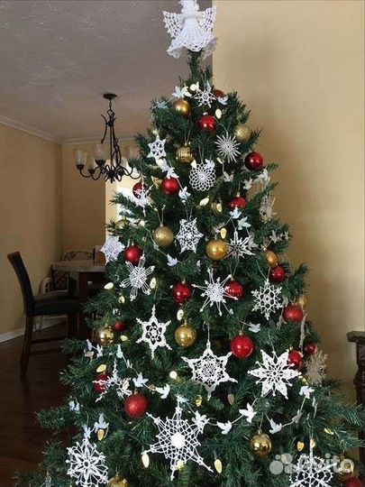 Снежинки вязаные крючком, новогодний декор