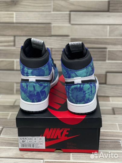 Кроссовки Air Jordan 1 Tie-Dye (36-45)