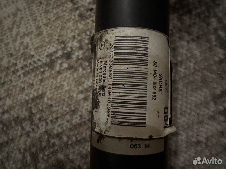 Передние амортизаторы MB w204