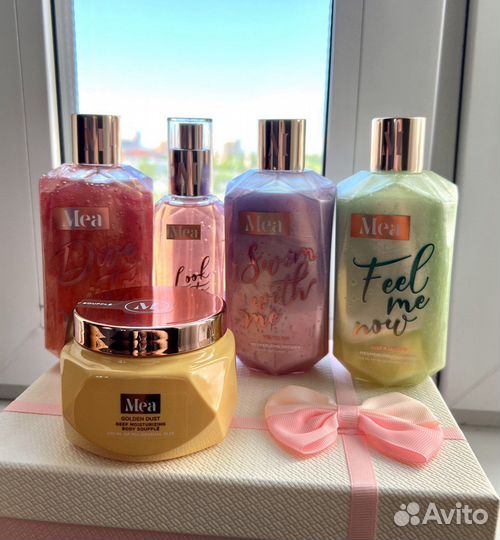 Суфле для тела и гели для душа Mea