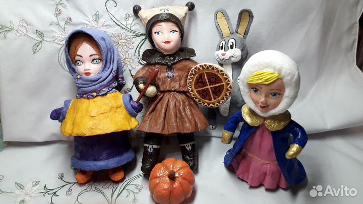 Ватные ёлочные игрушки