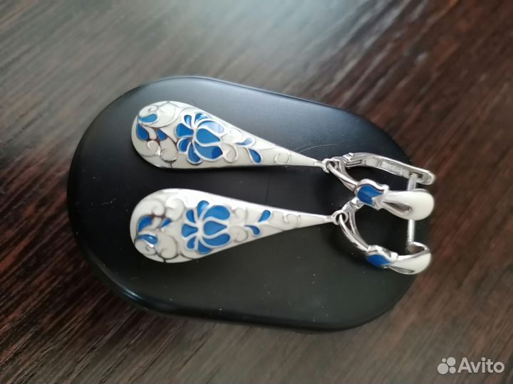 Серьги серебро