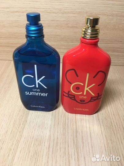 CK one 100ml, коллекционные флаконы