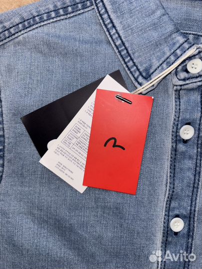 Джинсовая рубашка Evisu