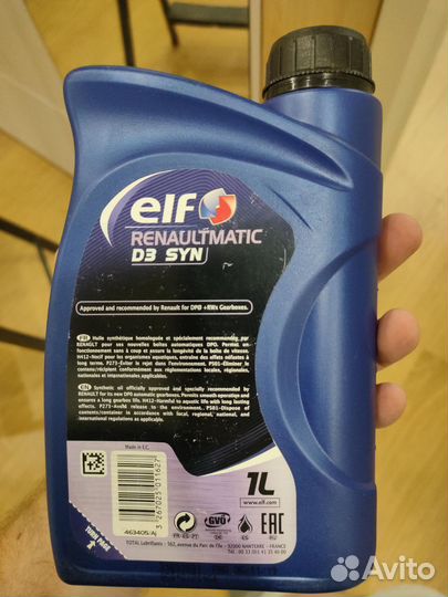 Трансмиссионное масло ELF Renaultmatic D3 SYN