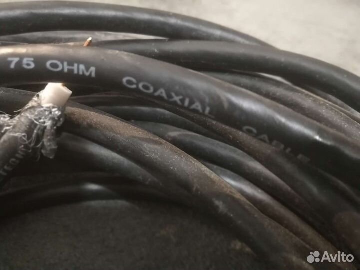 Кабель коаксиальный RG-6 Cable Tech. Длина 680 см