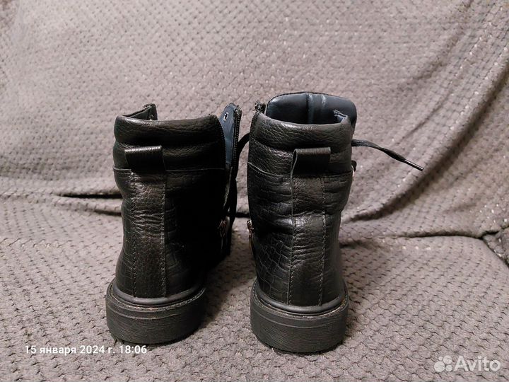 Ботинки зимние для мальчика кожаные 36 размер