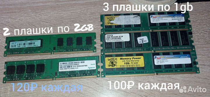 Оперативная память ddr2 2gb для пк