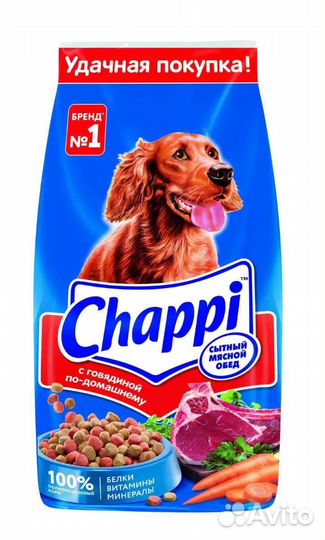 Корм для собак chappi 15кг