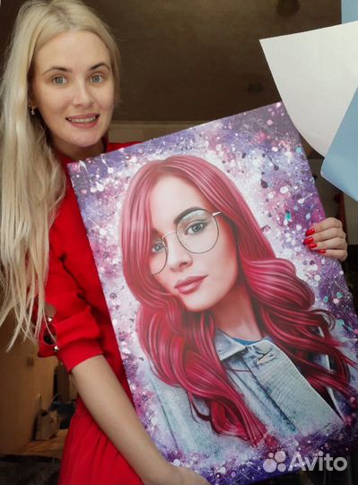 Портрет, картина в Сергиев Посаде фото на холсте