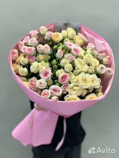 Кустовые розы Букет цветов Доставка