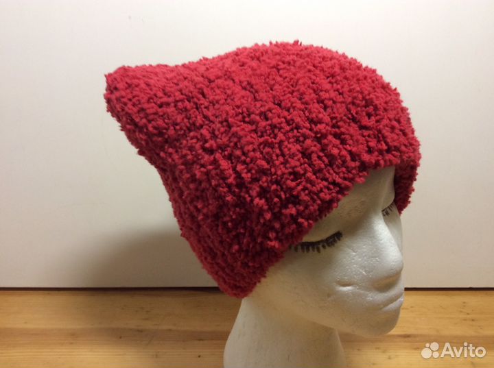 Шапочка с ушками, микрофибра, 54-57, арт 268