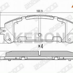 Колодки тормозные передние lexus RX300