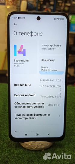 Xiaomi Redmi Note 10T, 4/128 ГБ