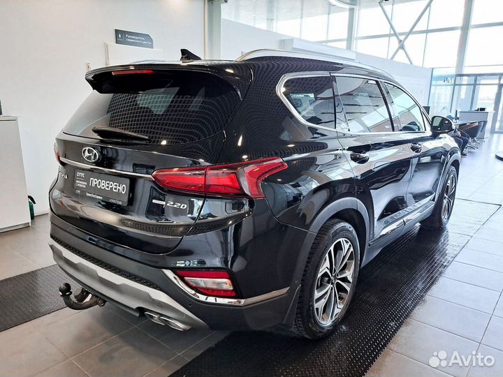 Hyundai Santa Fe 2.2 AT, 2019, 130 503 км