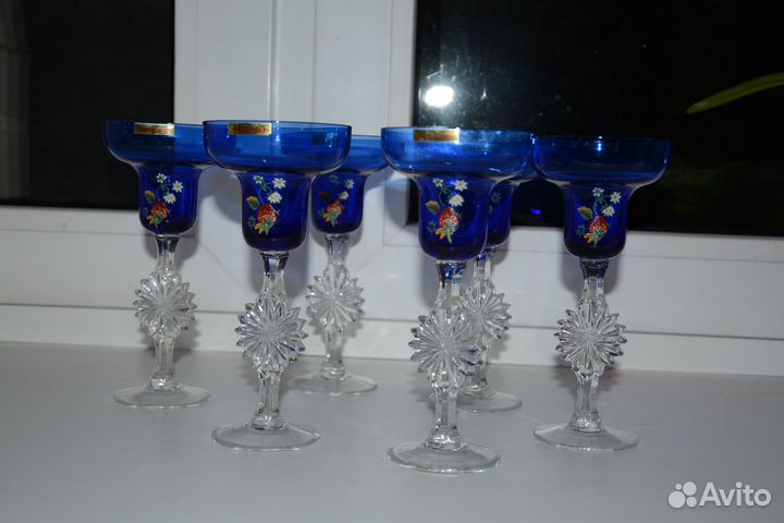 Фужеры/подсвечники хрустальные