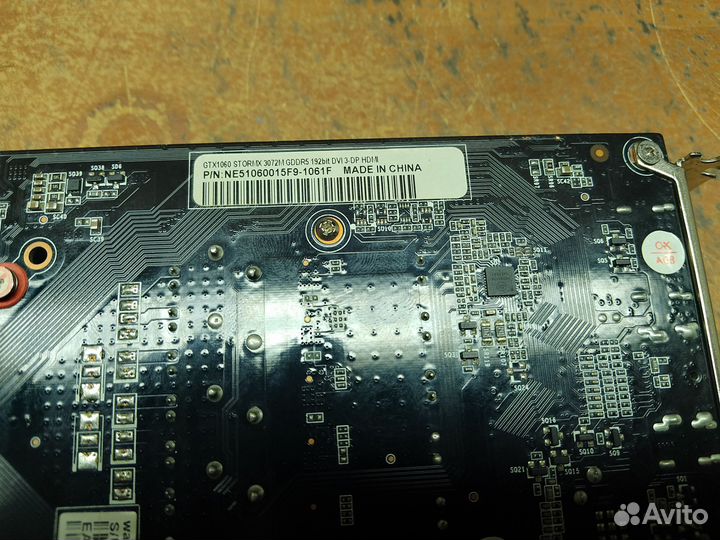 Видеокарта Gtx 1060 3gb palit