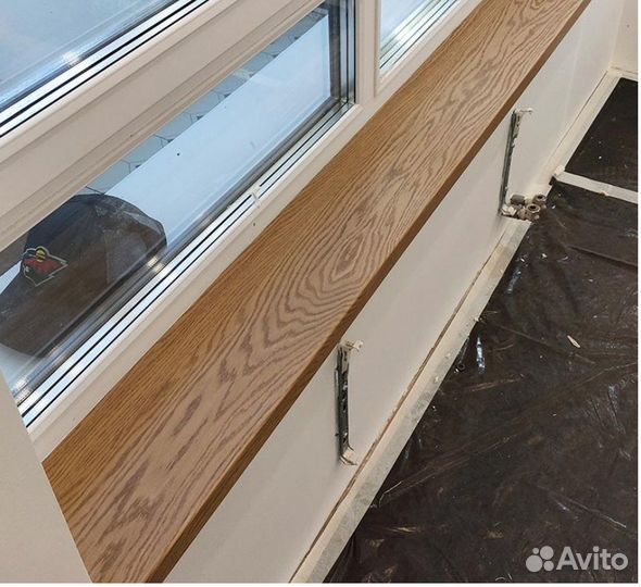 Деревянный подоконник