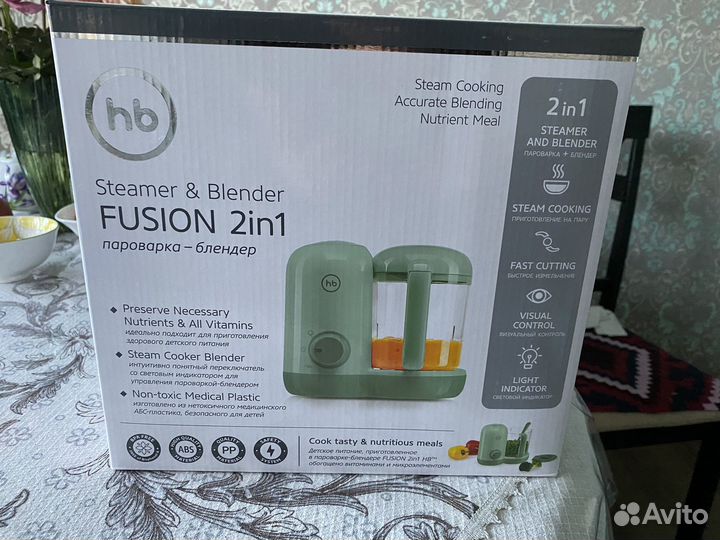 Пароварка блендер happy baby