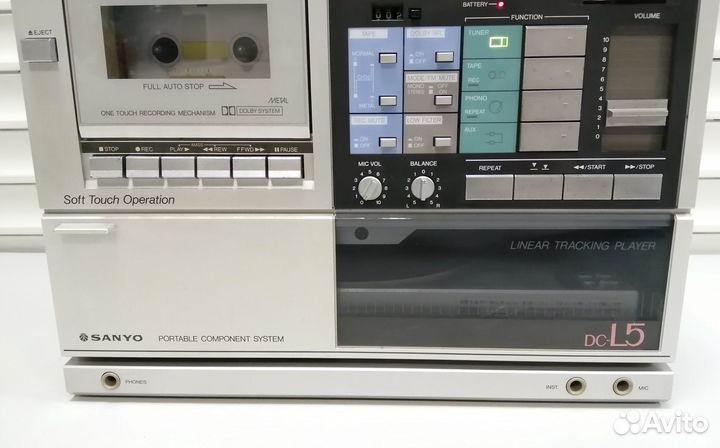 Магнитола с винилом Sanyo DC-L5, без ас