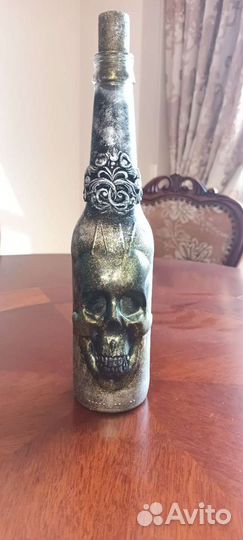 Подарок. Сувенир. Стеклянная бутылка 0,5 л винтаж