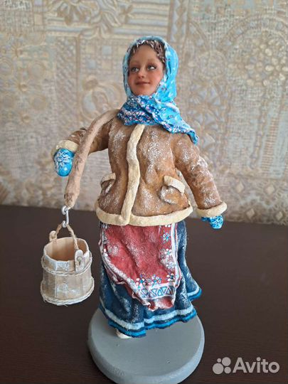 Ватные игрушки. Дед мороз и баба