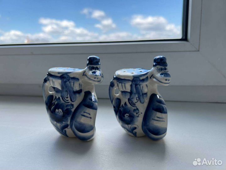 Солонки гжель