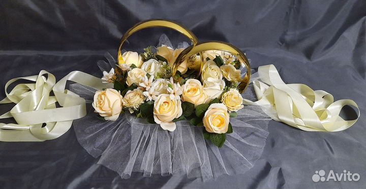 Свадебные украшения на машину продам